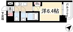 アドバンス名古屋シュテルン 1Kの間取図画像