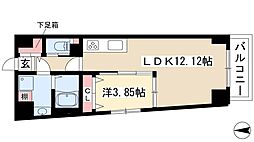 S-FORT熱田花町 1LDKの間取図画像