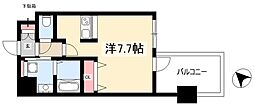 アドバンス名古屋モクシー 1Kの間取図画像
