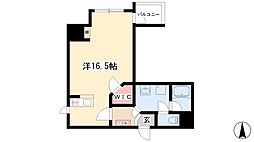 アーデン東別院 ワンルームの間取図画像