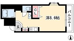 ノーブルハウス吉田 ワンルームの間取図画像