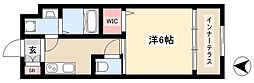 CIELUNA(シェルーナ) 1Kの間取図画像