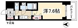 プレサンスTHE久屋大通レジェンド 1Kの間取図画像