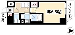 ディアレイシャス大須観音3 1Kの間取図画像