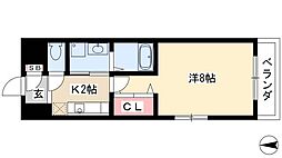ベクヴェーム・ラウム 1Kの間取図画像