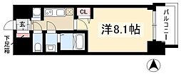 プレサンス東別院駅前 1Kの間取図画像