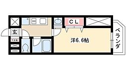 ベレーサ名駅ウエスト 1Kの間取図画像