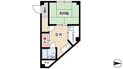藤田ビル 1DKの間取図画像