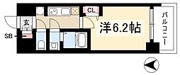 プレサンス千種駅前レイズ 1Kの間取図画像
