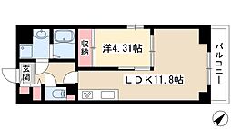 S-FORT鶴舞cube 1LDKの間取図画像