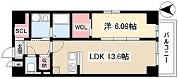 GRAN DUKE千代田aigle 1LDKの間取図画像