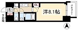 プレサンス東別院駅前 1Kの間取図画像