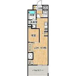 フェリス浄心 1LDKの間取図画像