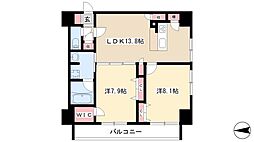 さくらヒルズニシキプラチナムレジデンス 2LDKの間取図画像
