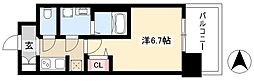 エスレジデンス上前津 1Kの間取図画像