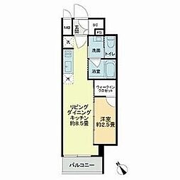 名古屋市千種区内山1丁目マンション 1LDKの間取図画像