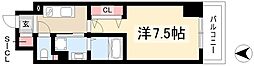 プレイズシード浅間町 1Kの間取図画像
