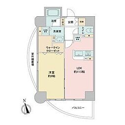 さくらHillsRiverSideEAST 1LDKの間取図画像
