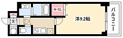 エスリード今池ルミナス 1Kの間取図画像