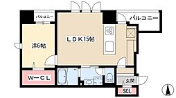 リベルタカリーノ 1LDKの間取図画像