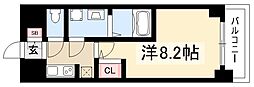 S-RESIDENCE熱田 1Kの間取図画像