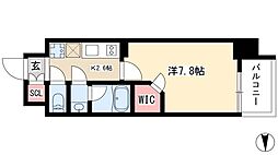 ブランシエスタ泉 1Kの間取図画像