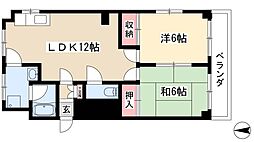 サンパーク千代田 2LDKの間取図画像