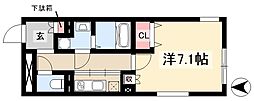 LUOREOZONENORTH 1Kの間取図画像