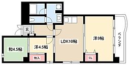 グランシャリオ名駅南 2LDKの間取図画像