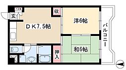 丸の内カジウラ 2DKの間取図画像