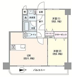 間取図画像 2LDK