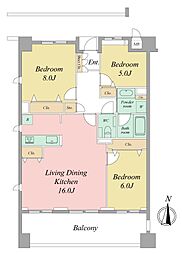 間取図画像 3LDK