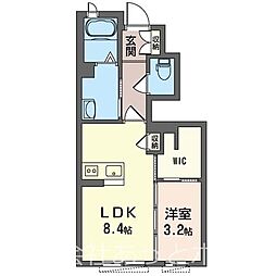 サンファン2 1LDKの間取図画像