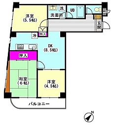 メゾン・クレール 3DKの間取図画像