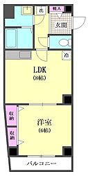 メゾンルフレール 1LDKの間取図画像
