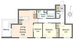 Maison  de  Soleil 3LDKの間取図画像