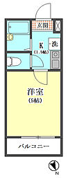 SouthernFlat 1Kの間取図画像