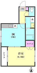 ドミール大森 1DKの間取図画像