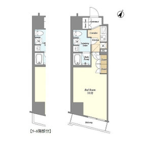 リテラス渋谷笹塚 601｜東京都渋谷区笹塚2丁目(賃貸マンション1K・6階・33.26㎡)の写真 その2