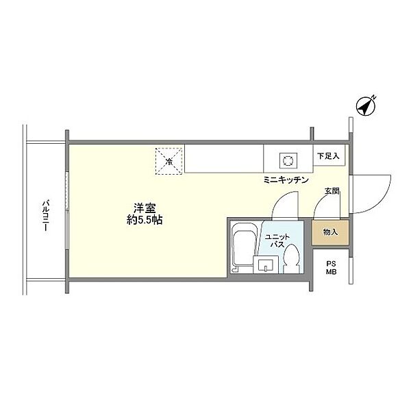 勝鬨ハイデンス ｜東京都中央区勝どき2丁目(賃貸マンション1R・11階・15.22㎡)の写真 その2