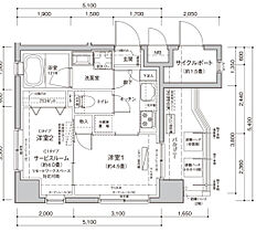 ティモーネ羽田エアポート  ｜ 東京都大田区西糀谷2丁目11-6（賃貸マンション2K・6階・30.30㎡） その2