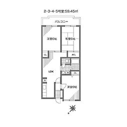 ウインダム宮前 3LDKの間取図画像