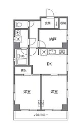 サン田端 2SLDKの間取図画像