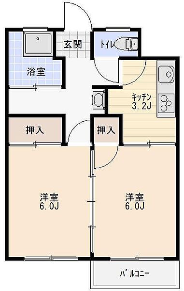 エスポワール 113｜岩手県盛岡市東仙北1丁目(賃貸マンション2K・1階・39.74㎡)の写真 その2