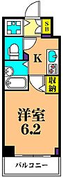 JR京浜東北・根岸線 大井町駅 徒歩4分の賃貸マンション 3階1Kの間取り