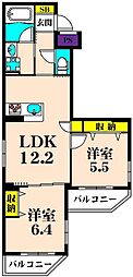 Lien(リアン) 2LDKの間取図画像