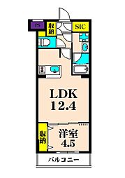 Lien(リアン) 1LDKの間取図画像