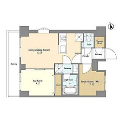 間取図画像 1SLDK