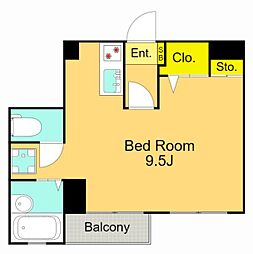 ステラK ワンルームの間取図画像