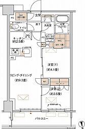 プライムネクサス大森北 2LDKの間取図画像